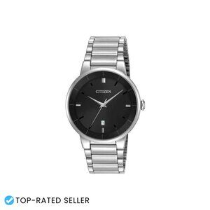 Stainless Steel Quartz Watch Classic Modern Analog Timepiece Minimalist